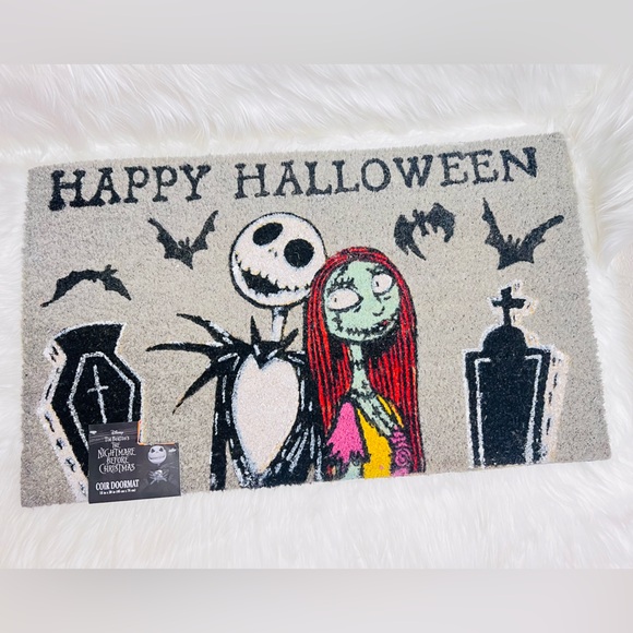 Disney Halloween Jack and Sally Mat - Picture 1 of 2